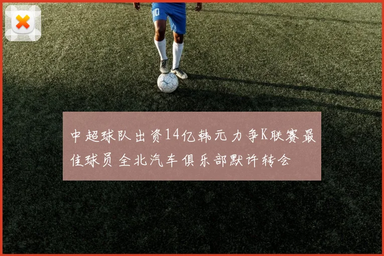 中超球队出资14亿韩元力争K联赛最佳球员全北汽车俱乐部默许转会